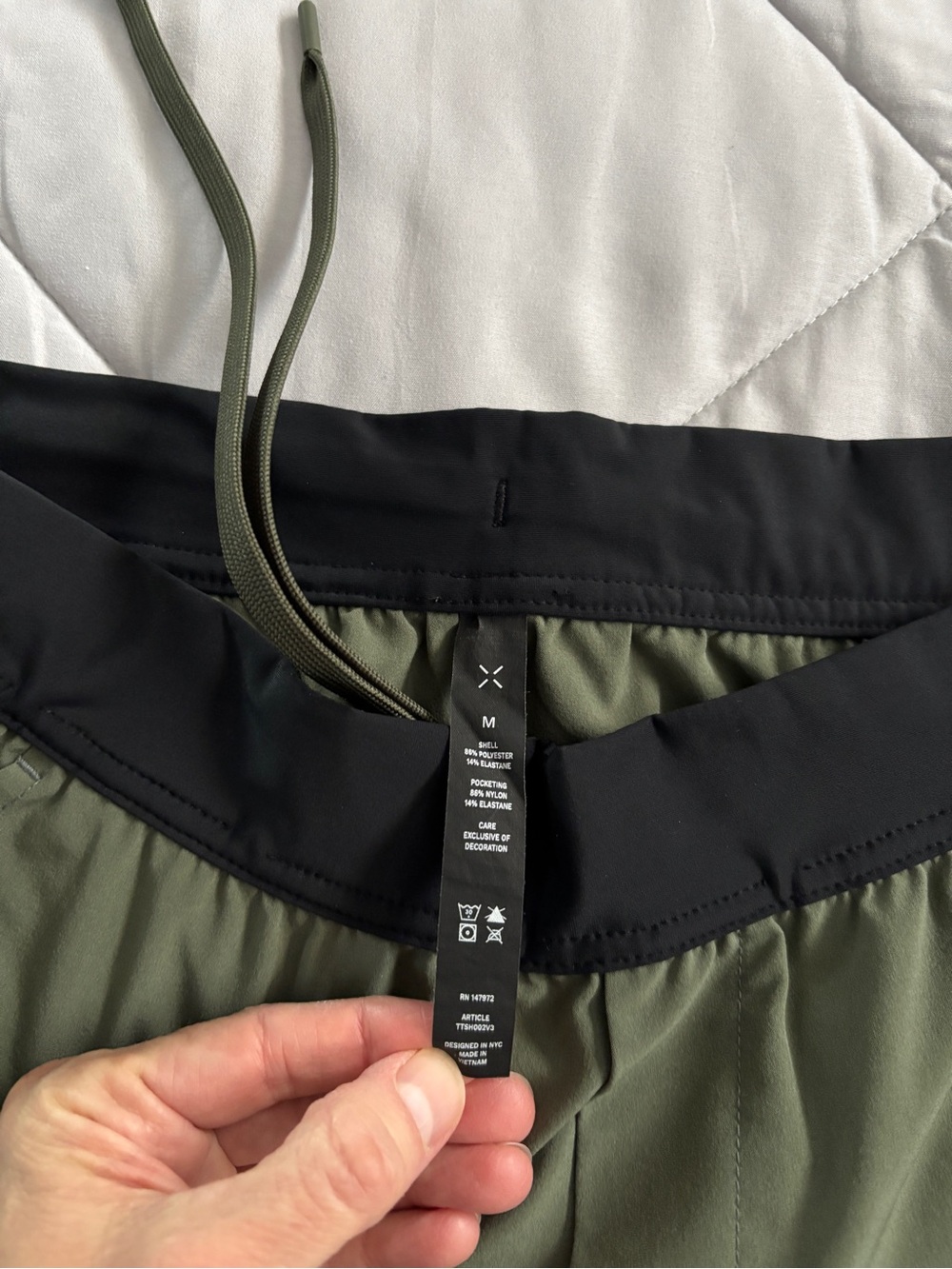 Ten Thousand 9” Interval Short Unlined Dark Green - Picture 5 of 7